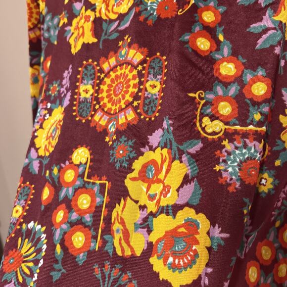 Vintage Maverick Men’s Shirt Long Sleeve Floral Button Up Size 40 Disco 70’s - Picture 5 of 6